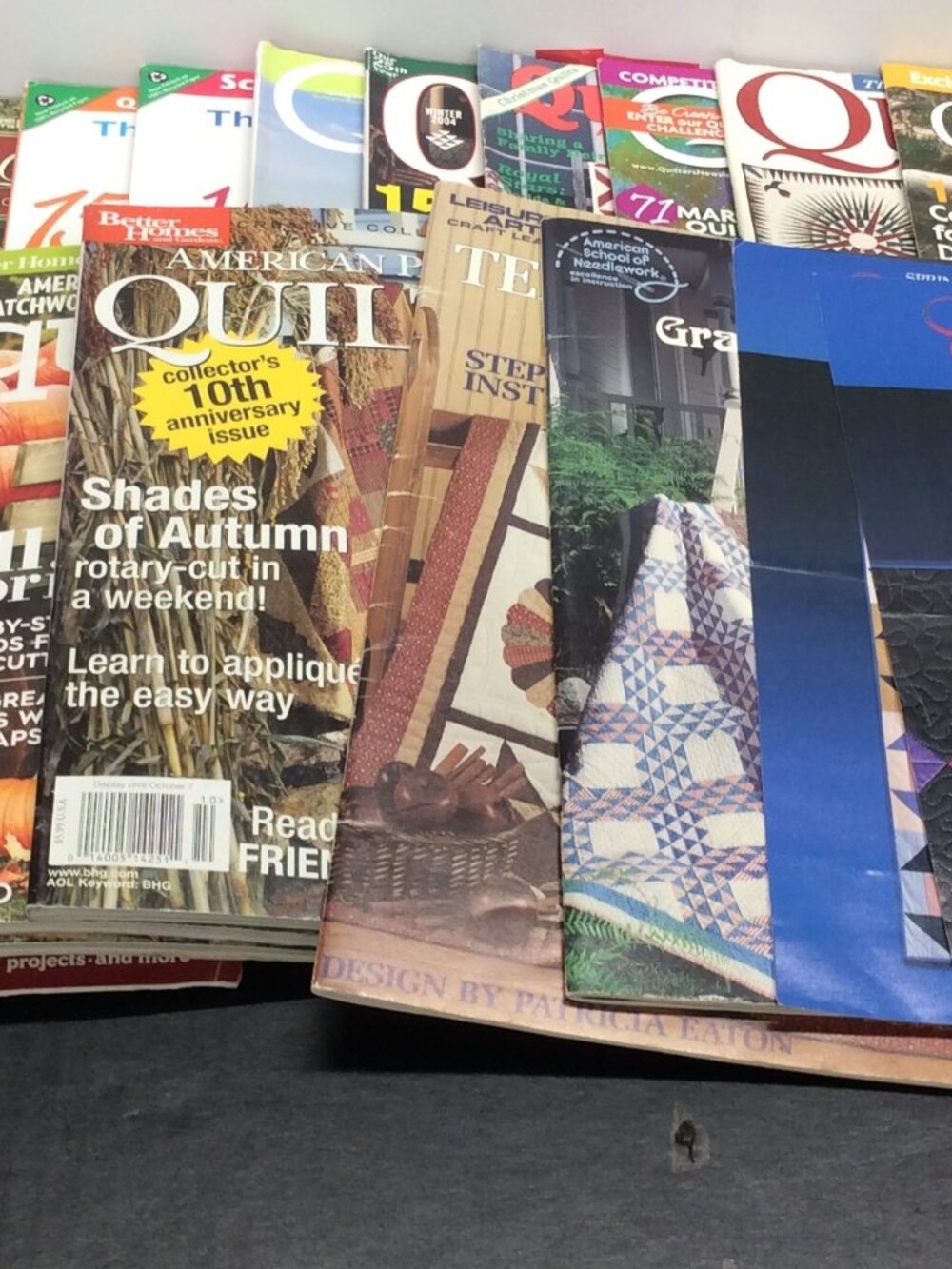Quilt Magazine Lot of 18 Various Authors 2003 thru 2018